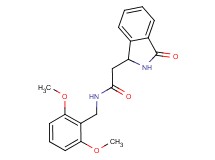 N-(2,6-dimethoxybenzyl)-2-(3-oxo-2,3-dihydro-1H-isoindol-1-yl)acetamide