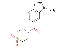 6-[(1,1-dioxido-4-thiomorpholinyl)carbonyl]-1-methyl-1H-indole