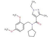 N-cyclopentyl-N-(2,4-dimethoxybenzyl)-1-ethyl-3-methyl-1H-pyrazole-4-carboxamide