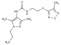 N-(3,5-dimethyl-1-propyl-1H-pyrazol-4-yl)-N'-{2-[(4-methyl-1,2,5-oxadiazol-3-yl)oxy]ethyl}urea