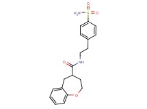 N-{2-[4-(aminosulfonyl)phenyl]ethyl}-2,3,4,5-tetrahydro-1-benzoxepine-4-carboxamide