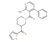 {1-[(2-methyl-4-phenylpyridin-3-yl)carbonyl]piperidin-3-yl}(2-thienyl)methanone