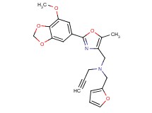 (2-furylmethyl){[2-(7-methoxy-1,3-benzodioxol-5-yl)-5-methyl-1,3-oxazol-4-yl]methyl}2-propyn-1-ylamine