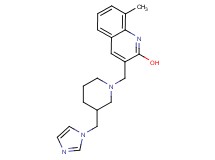 3-{[3-(1H-imidazol-1-ylmethyl)-1-piperidinyl]methyl}-8-methyl-2-quinolinol