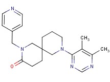 8-(5,6-dimethyl-4-pyrimidinyl)-2-(4-pyridinylmethyl)-2,8-diazaspiro[5.5]undecan-3-one