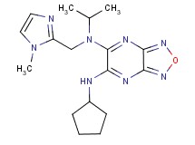 N'-cyclopentyl-N-isopropyl-N-[(1-methyl-1H-imidazol-2-yl)methyl][1,2,5]oxadiazolo[3,4-b]pyrazine-5,6-diamine