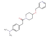 N,N-dimethyl-4-{2-oxo-2-[4-(3-pyridinylmethoxy)-1-piperidinyl]ethyl}aniline