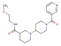 N-(2-methoxyethyl)-1'-(pyridin-3-ylcarbonyl)-1,4'-bipiperidine-3-carboxamide