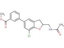 methyl 3-{2-[(acetylamino)methyl]-7-chloro-2,3-dihydro-1-benzofuran-5-yl}benzoate