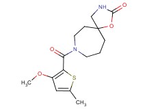 8-[(3-methoxy-5-methyl-2-thienyl)carbonyl]-1-oxa-3,8-diazaspiro[4.6]undecan-2-one