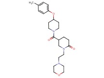 5-{[4-(4-methylphenoxy)-1-piperidinyl]carbonyl}-1-[2-(4-morpholinyl)ethyl]-2-piperidinone