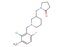 1-{[1-(2-chloro-6-fluoro-3-methylbenzyl)piperidin-3-yl]methyl}pyrrolidin-2-one