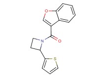 1-(1-benzofuran-3-ylcarbonyl)-2-(2-thienyl)azetidine