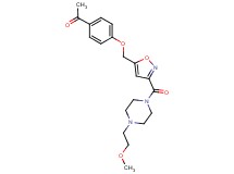 1-{4-[(3-{[4-(2-methoxyethyl)-1-piperazinyl]carbonyl}-5-isoxazolyl)methoxy]phenyl}ethanone