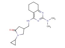 1-cyclopropyl-4-({[2-(dimethylamino)-5,6,7,8-tetrahydroquinazolin-4-yl]amino}methyl)pyrrolidin-2-one