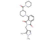 2-[(1,5-dimethyl-1H-pyrazol-4-yl)methyl]-4-[3-(1-piperidinylcarbonyl)-1-piperidinyl]-1H-isoindole-1,3(2H)-dione
