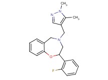 4-[(1,5-dimethyl-1H-pyrazol-4-yl)methyl]-2-(2-fluorophenyl)-2,3,4,5-tetrahydro-1,4-benzoxazepine