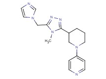 4-{3-[5-(1H-imidazol-1-ylmethyl)-4-methyl-4H-1,2,4-triazol-3-yl]piperidin-1-yl}pyridine
