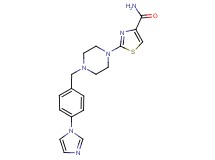 2-{4-[4-(1H-imidazol-1-yl)benzyl]piperazin-1-yl}-1,3-thiazole-4-carboxamide