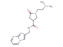 1-[2-(dimethylamino)ethyl]-N-(imidazo[1,2-a]pyrimidin-2-ylmethyl)-5-oxo-3-pyrrolidinecarboxamide