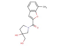3-(hydroxymethyl)-1-[(7-methyl-1-benzofuran-2-yl)carbonyl]pyrrolidin-3-ol