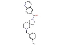 6-{[7-(3-methylbenzyl)-2,7-diazaspiro[4.5]dec-2-yl]carbonyl}quinoline