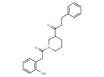 1-{1-[(2-hydroxyphenyl)acetyl]-3-piperidinyl}-3-phenyl-1-propanone