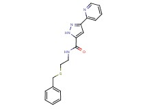 N-[2-(benzylthio)ethyl]-3-pyridin-2-yl-1H-pyrazole-5-carboxamide