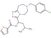 N-{1-[7-(4-chlorobenzyl)-6,7,8,9-tetrahydro-5H-[1,2,4]triazolo[4,3-d][1,4]diazepin-3-yl]-3-methylbutyl}-2-furamide