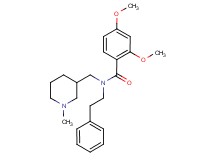 2,4-dimethoxy-N-[(1-methyl-3-piperidinyl)methyl]-N-(2-phenylethyl)benzamide