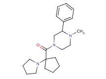 1-methyl-2-phenyl-4-[(1-pyrrolidin-1-ylcyclopentyl)carbonyl]piperazine