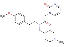 N-[2-(4-methoxyphenyl)ethyl]-N-[(1-methylpiperidin-4-yl)methyl]-2-(2-oxopyrimidin-1(2H)-yl)acetamide