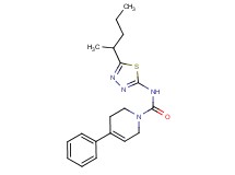 N-[5-(1-methylbutyl)-1,3,4-thiadiazol-2-yl]-4-phenyl-3,6-dihydropyridine-1(2H)-carboxamide