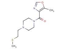 1-[(5-methyl-1,3-oxazol-4-yl)carbonyl]-4-[2-(methylthio)ethyl]piperazine