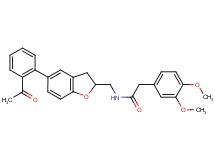 N-{[5-(2-acetylphenyl)-2,3-dihydro-1-benzofuran-2-yl]methyl}-2-(3,4-dimethoxyphenyl)acetamide