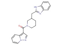 2-{[1-(pyrazolo[1,5-a]pyridin-3-ylcarbonyl)-3-piperidinyl]methyl}-1H-benzimidazole