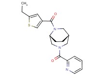 (1S*,5R*)-6-[(5-ethyl-3-thienyl)carbonyl]-3-(2-pyridinylcarbonyl)-3,6-diazabicyclo[3.2.2]nonane
