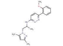 N-[2-(3,5-dimethyl-1H-pyrazol-1-yl)-1-methylethyl]-6-(2-methoxyphenyl)pyridazin-3-amine