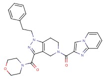 5-(imidazo[1,2-a]pyridin-2-ylcarbonyl)-3-(4-morpholinylcarbonyl)-1-(2-phenylethyl)-4,5,6,7-tetrahydro-1H-pyrazolo[4,3-c]pyridine