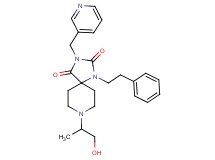 8-(2-hydroxy-1-methylethyl)-1-(2-phenylethyl)-3-(3-pyridinylmethyl)-1,3,8-triazaspiro[4.5]decane-2,4-dione