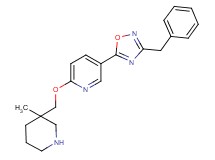 5-(3-benzyl-1,2,4-oxadiazol-5-yl)-2-[(3-methyl-3-piperidinyl)methoxy]pyridine