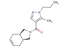 (3aR*,7aS*)-2-[(5-methyl-1-propyl-1H-pyrazol-4-yl)carbonyl]-2,3,3a,4,7,7a-hexahydro-1H-isoindole