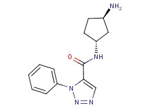N-[rel-(1R,3R)-3-aminocyclopentyl]-1-phenyl-1H-1,2,3-triazole-5-carboxamide hydrochloride