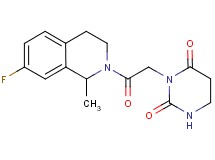 3-[2-(7-fluoro-1-methyl-3,4-dihydroisoquinolin-2(1H)-yl)-2-oxoethyl]dihydropyrimidine-2,4(1H,3H)-dione