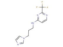 N-[3-(1H-imidazol-1-yl)propyl]-2-(trifluoromethyl)pyrimidin-4-amine