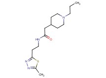 N-[2-(5-methyl-1,3,4-thiadiazol-2-yl)ethyl]-2-(1-propyl-4-piperidinyl)acetamide