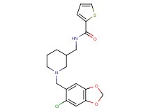 N-({1-[(6-chloro-1,3-benzodioxol-5-yl)methyl]-3-piperidinyl}methyl)-2-thiophenecarboxamide