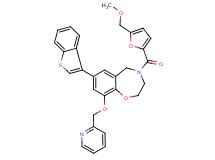 7-(1-benzothien-3-yl)-4-[5-(methoxymethyl)-2-furoyl]-9-(2-pyridinylmethoxy)-2,3,4,5-tetrahydro-1,4-benzoxazepine