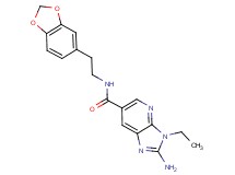 2-amino-N-[2-(1,3-benzodioxol-5-yl)ethyl]-3-ethyl-3H-imidazo[4,5-b]pyridine-6-carboxamide