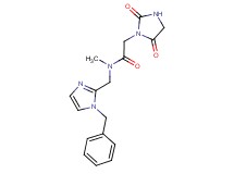 N-[(1-benzyl-1H-imidazol-2-yl)methyl]-2-(2,5-dioxo-1-imidazolidinyl)-N-methylacetamide